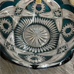 Elegant Crystal Cut Glass Bowl